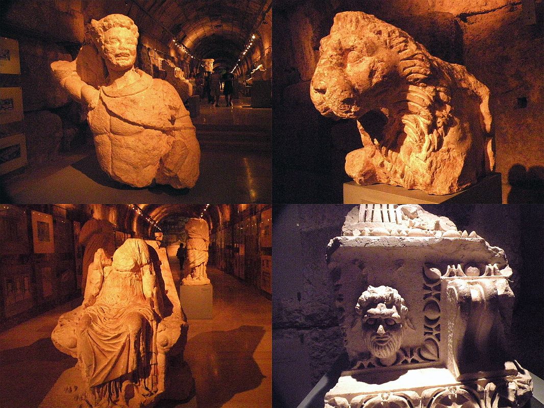 Bekaa Valley 27 Baalbek Museum Four Sculptures 